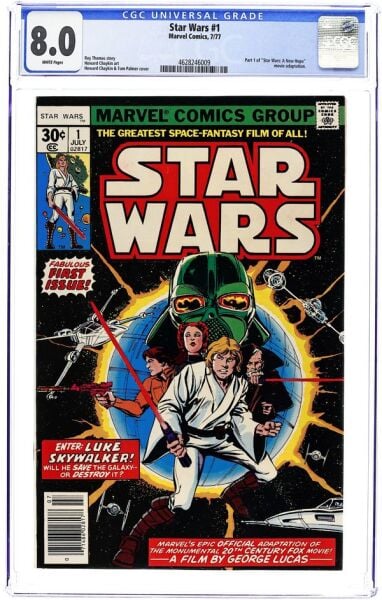 STAR WARS #1 1977 MARVEL CGC 8.0