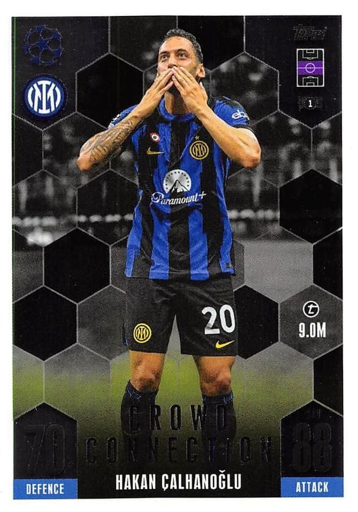 Topps Match Attax CL Extra 23/24 Hakan Çalhanoglu Crowd Connection 249