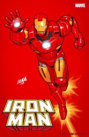 IRON MAN #2 DAVID NAKAYAMA COLOR BLOCK RED VARIANT