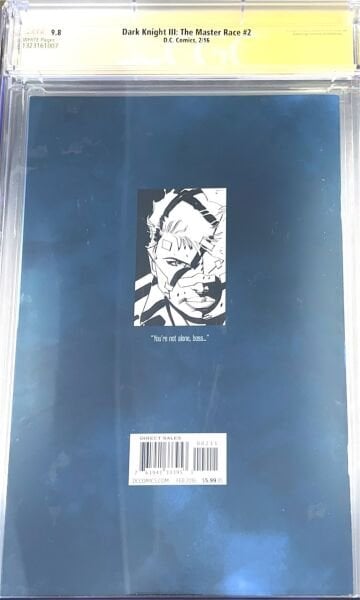 Dark Knight III: The Master Race #2 – CGC 9.8 – Quadruple Signed & Sketch (Frank Miller, Klaus Janson, Brian Azzarello, Andy Kubert)