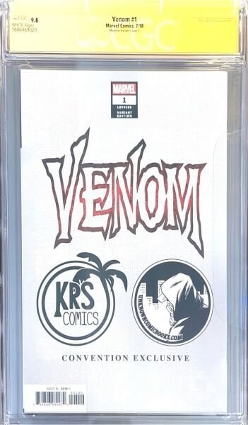 Venom #1 (2018) CGC 9.8 SS – Mayhew Virgin Variant Cover C – Signed by Donny Cates & Mike Mayhew