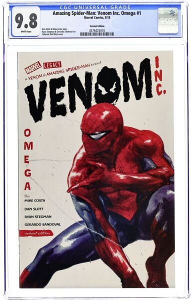 Amazing Spider-Man: Venom Inc. Omega #1 (CGC 9.8 - Variant Edition) Gabrielle Dell’Otto Cover | Marvel Comics |