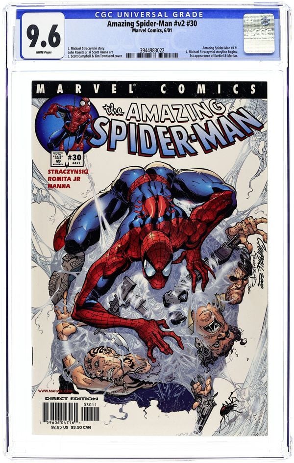 Amazing Spider-Man Vol. 2 #30 CGC 9.6 | 1st Appearance of Ezekiel & Morlun | Straczynski Begins J.Scott Campbell Cover | Marvel 2001