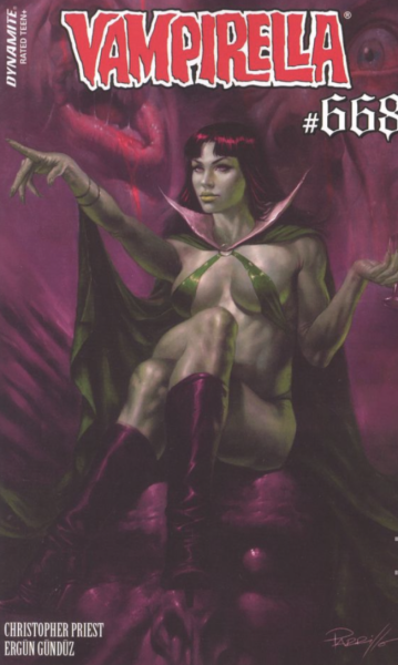Vampirella #668 Cover M Lucio Parrillo Ultraviolet Card Stock Variant