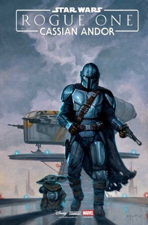STAR WARS: ROGUE ONE - CASSIAN ANDOR #1 E.M. GIST MANDALORIAN & GROGU VARIANT - PRE-ORDER