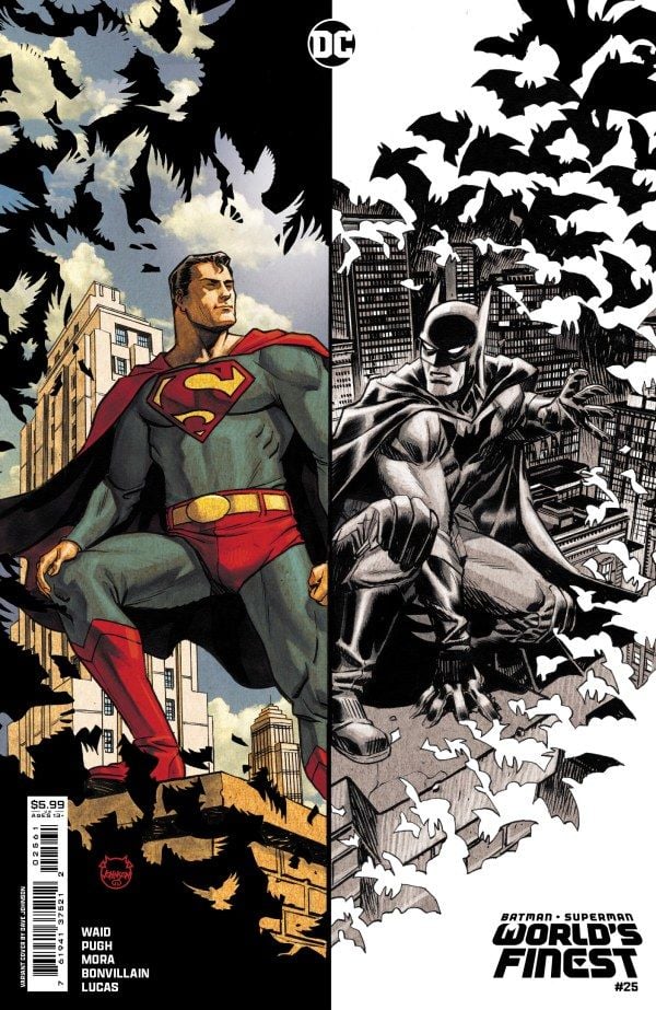 Batman / Superman: World's Finest #25 Cover D Dave Johnson Card Stock Variant