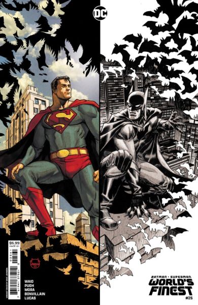 Batman / Superman: World's Finest #25 Cover D Dave Johnson Card Stock Variant