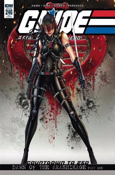 GI JOE A REAL AMERICAN HERO 246 SNAKE EYES COMICXPOSURE VARIANT NM