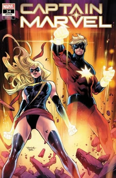Captain Marvel #34 Stephen Segovia Exclusive Variant