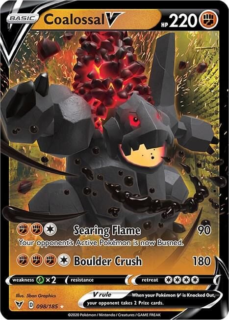 Coalossal V #98 Pokemon Vivid Voltage - NM