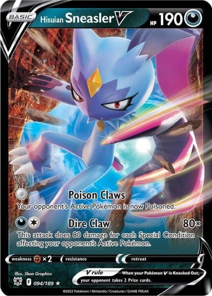 Hisuian Sneasler V #94 Pokemon Astral Radiance - NM