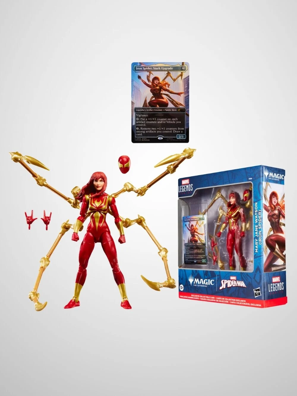 MARVEL LEGENDS MAGIC: THE GATHERING MARY JANE WATSON (IRON SPIDER) ACTION FIGURE