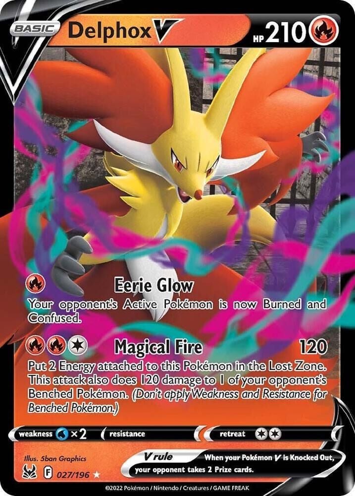 Delphox V #27 Pokemon Lost Origin - NM