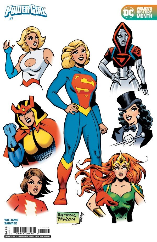 Power Girl #7 Cover F Ramona Fradon Women's History Month Card Stock Variant