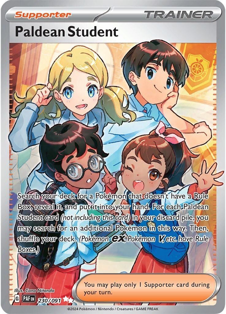 Paldean Student #230 Pokemon Paldean Fates - NM
