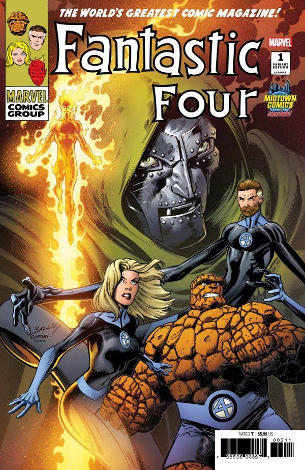 Fantastic Four #1 Midtown Comics Mark Bagley Variant