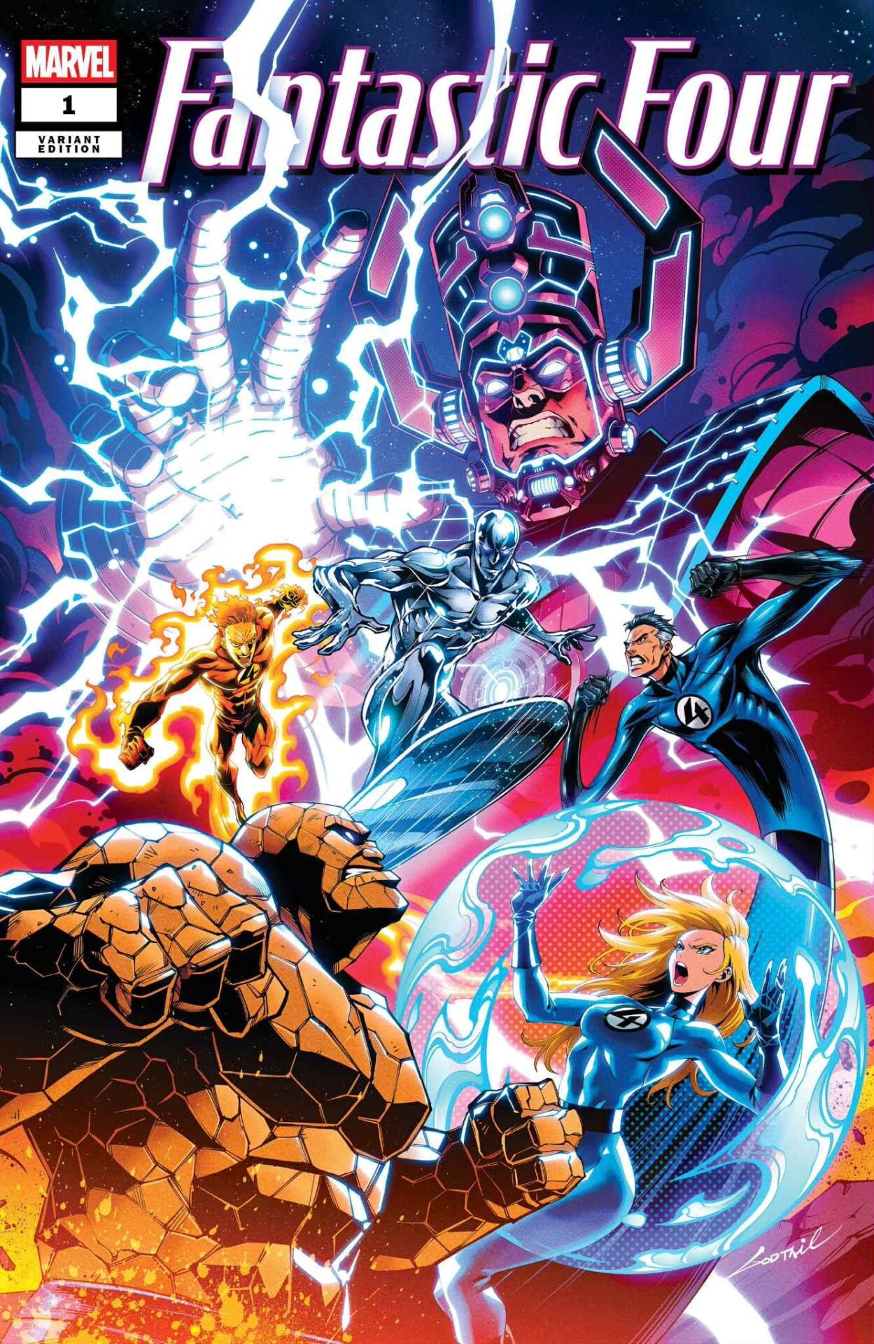 FANTASTIC FOUR #1 SDCC 2025 Godtail Variant Cover Limited To 1000