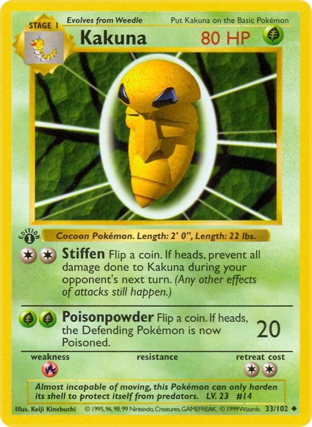 Kakuna [1st Edition] #33 Pokemon Base Set - NM