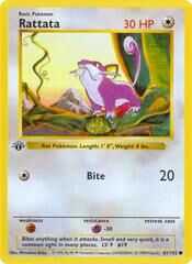 Rattata [1st Edition] #61 Pokemon Base Set - NM