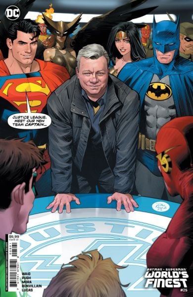 Batman / Superman: World's Finest #25 Cover G Dan Mora William Shatner Cameo Card Stock Variant
