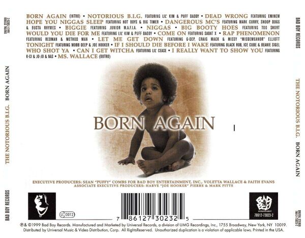 THE NOTORIOUS B.I.G. – BORN AGAIN CD