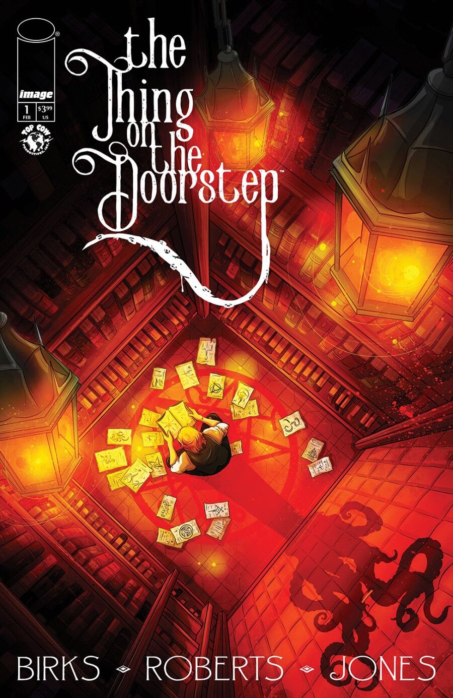 THE THING ON THE DOORSTEP #1 - NEW SERIES - COVER B LYNDON WHITE - PRE-ORDER