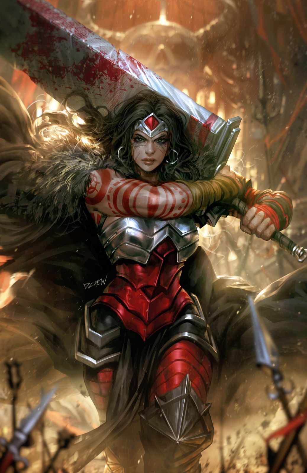 ABSOLUTE WONDER WOMAN #11 CVR B DERRICK CHEW CARD STOCK VAR