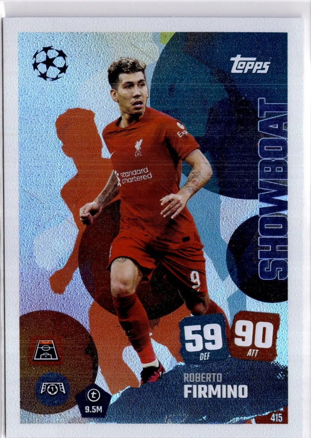 TOPPS MATCH ATTAX 2025/26 – ROBERTO FIRMINO SHOWBOAT CARD 415 FOOTBALL CARD