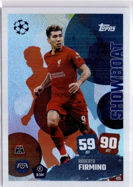 TOPPS MATCH ATTAX 2025/26 – ROBERTO FIRMINO SHOWBOAT CARD 415 FOOTBALL CARD