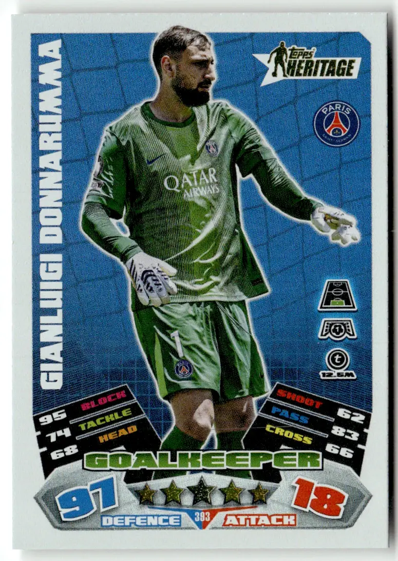 TOPPS MATCH ATTAX CHAMPIONS LEAGUE 2025-26 – GIANLUIGI DONNARUMMA HERITAGE CARD 393