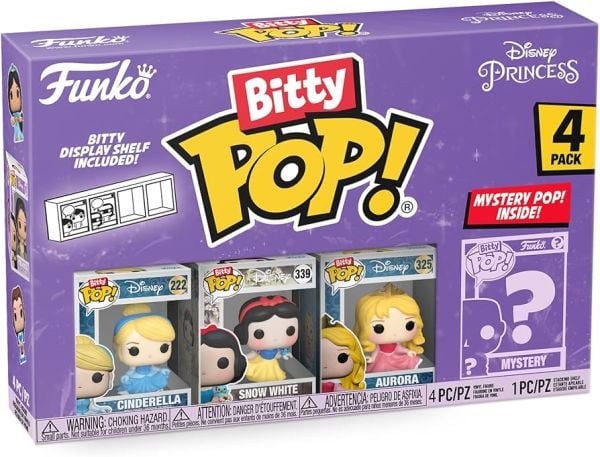 Funko Bitty Pop: Disney Princess Cinderella Snow White Aurora