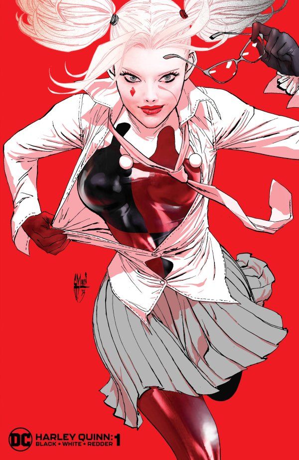 Harley Quinn: Black + White + Redder #1 - Cover C Guillem March Variant