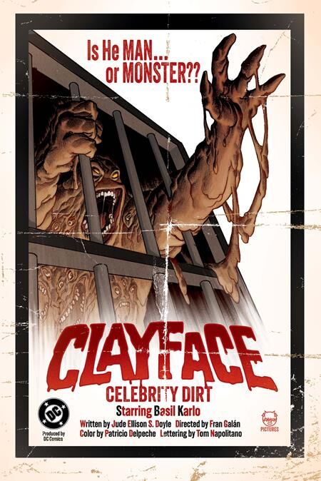 CLAYFACE CELEBRITY DIRT #1 (OF 6) CVR C DAVE JOHNSON CARD STOCK VAR - PRE-ORDER