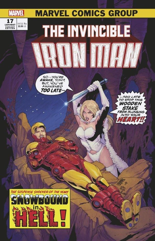 The Invincible Iron Man #17 Giuseppe Camuncoli Vampire Variant