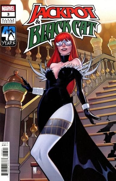 Jackpot and Black Cat #3 Paco Medina Black Costume Variant