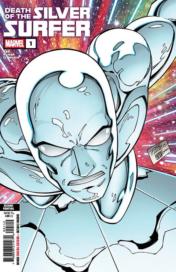 DEATH OF THE SILVER SURFER #1 SECOND PRINTING RON LIM