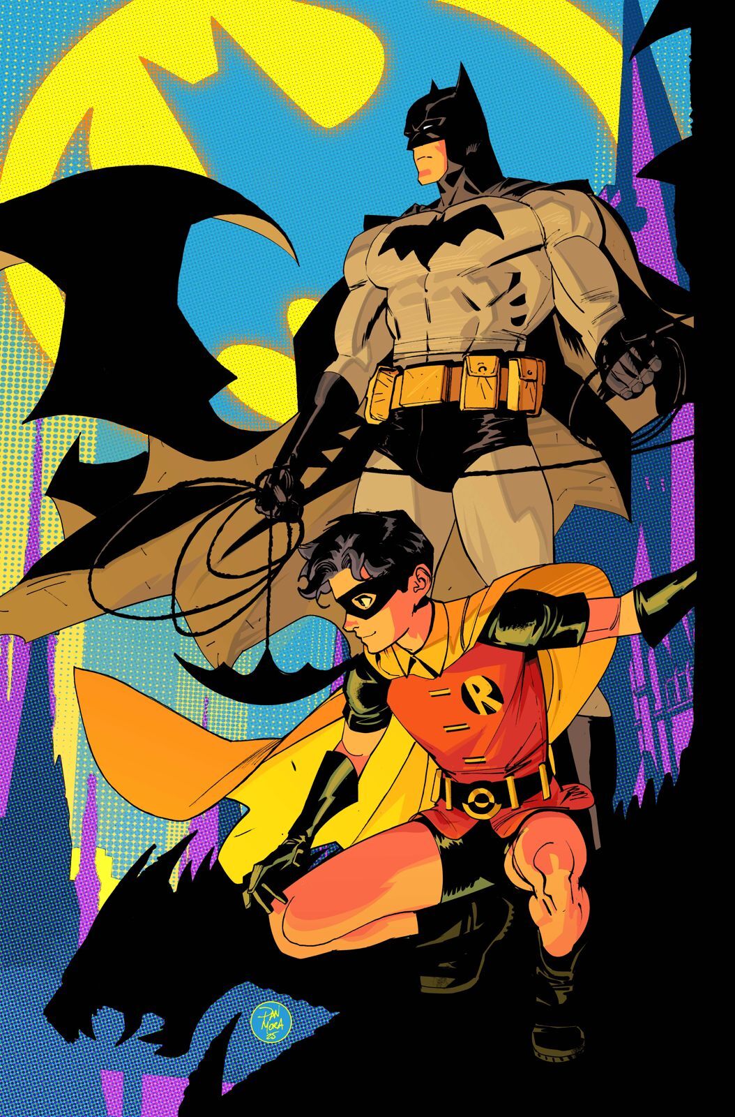 BATMAN & ROBIN YEAR ONE #10 (OF 12) CVR B DAN MORA CARD STOCK VAR
