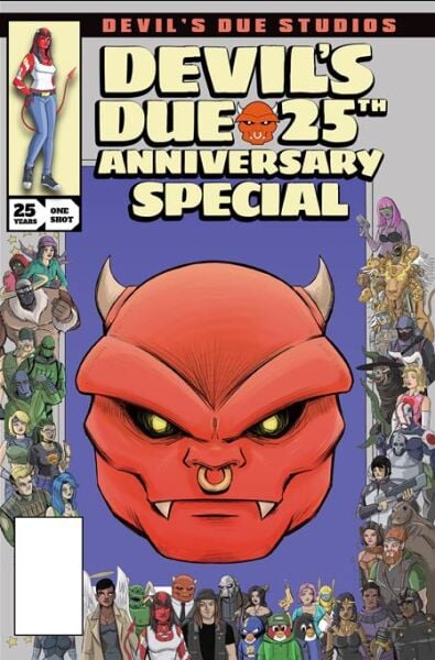 DEVILS DUE 25TH ANNIVERSARY SPECIAL #1 (ONE SHOT) CVR A JOSH BLAYLOCK RETRO HOMAGE