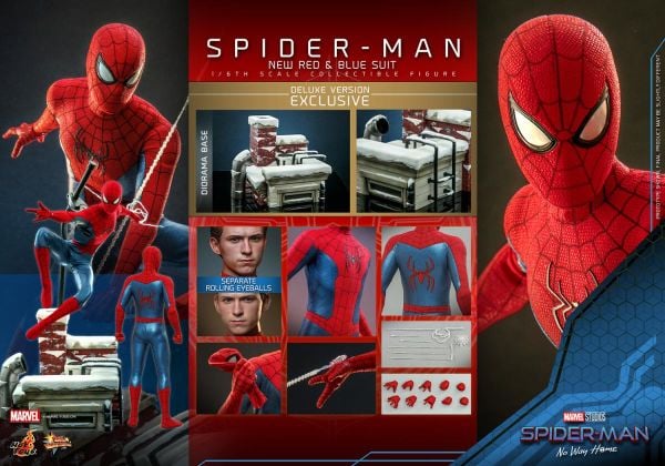 Spider-Man (New Red and Blue Suit) (Deluxe Version) Sixth Scale Figure - PRE ORDER