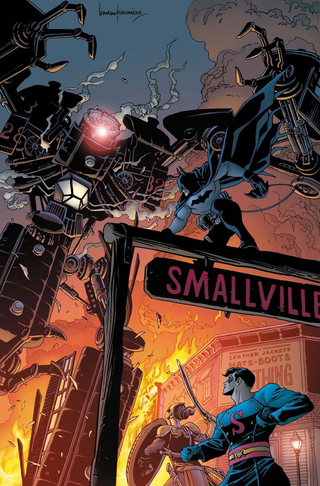 BATMAN GOTHAM BY GASLIGHT A LEAGUE FOR JUSTICE #2 (OF 6) CVR A LEANDRO FERNANDEZ