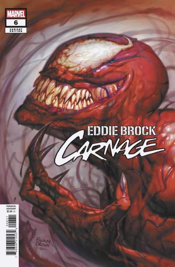 EDDIE BROCK: CARNAGE #6 RYAN BROWN VARIANT