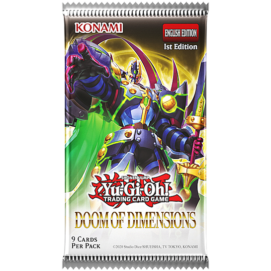 YU-GI-OH DOOM OF DIMENSIONS BOOSTER PACK