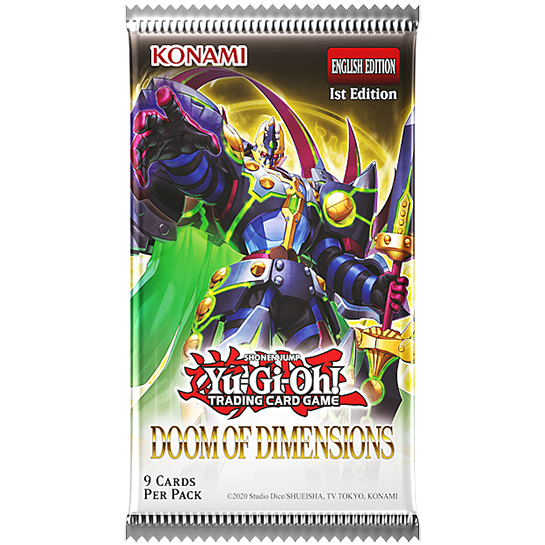 YU-GI-OH DOOM OF DIMENSIONS BOOSTER PACK