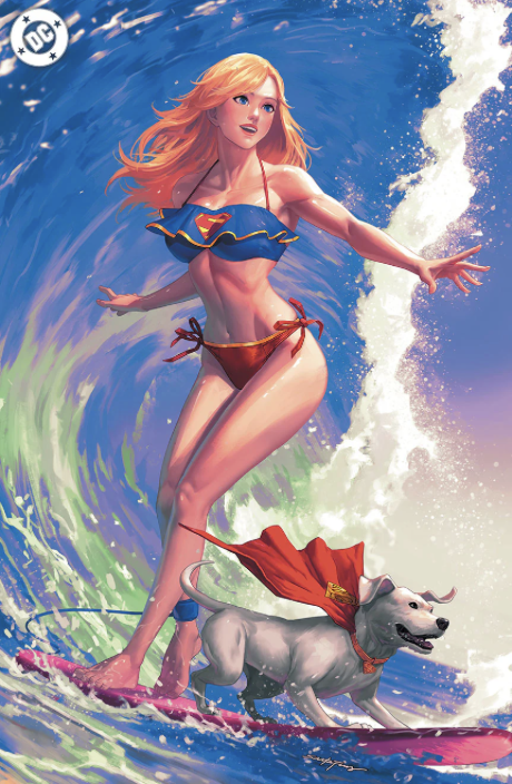 G'NORT'S SWIMSUIT EDITION SUPERGIRL & KRYPTO SANTA FUNG EXCLUSIVE VARIANT 800 LTD W/COA