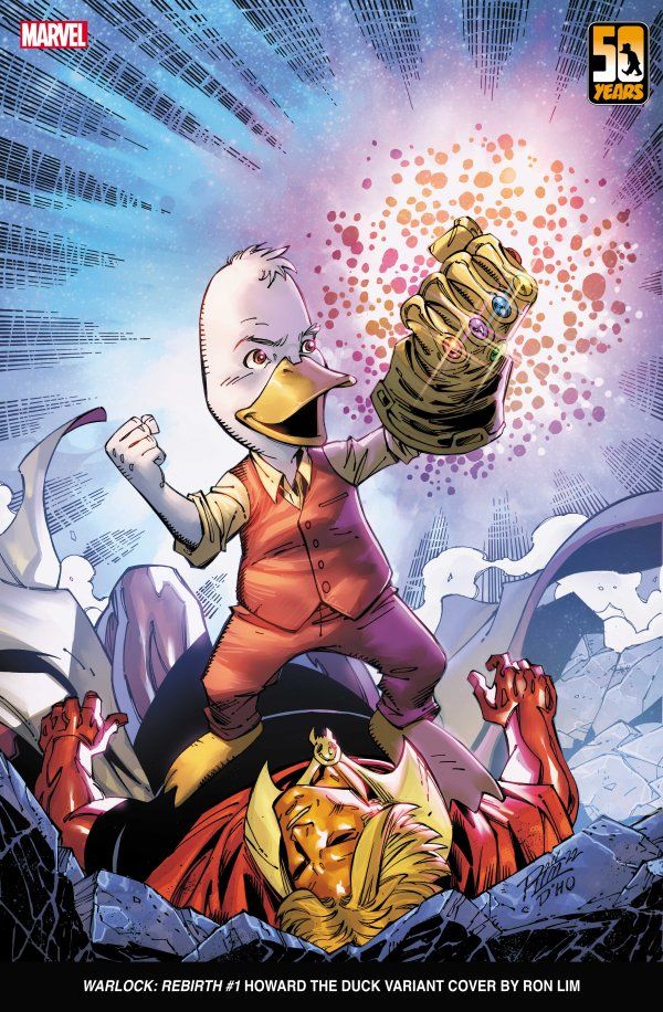 Warlock: Rebirth #1 Ron Lim Howard the Duck 50th Anniversary Variant