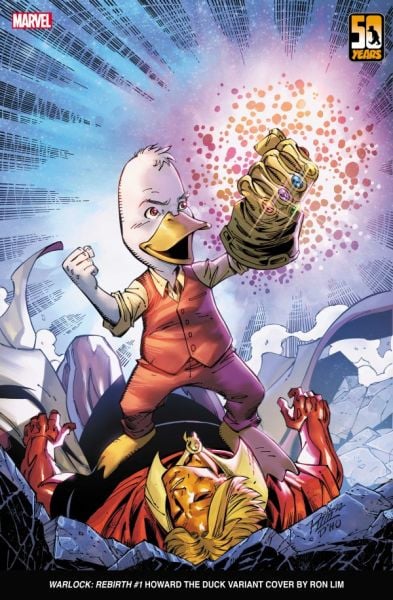 Warlock: Rebirth #1 Ron Lim Howard the Duck 50th Anniversary Variant