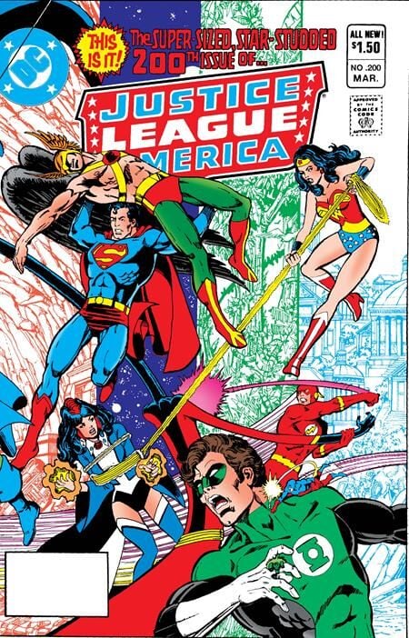 JUSTICE LEAGUE OF AMERICA #200 FACSIMILE EDITION CVR A GEORGE PEREZ - PRE-ORDER