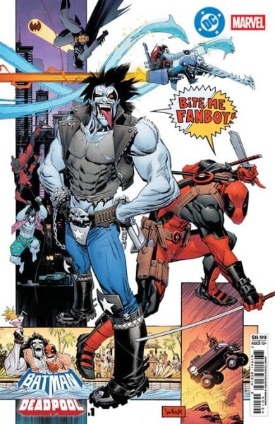 DC MARVEL BATMAN DEADPOOL #1 (ONE SHOT) CVR M SEAN GORDON MURPHY LOBO DEADPOOL CARD STOCK VAR