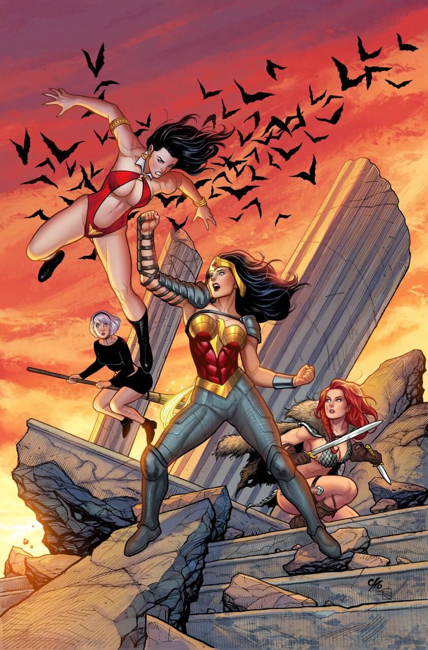 DC K.O. BOSS BATTLE #1 (ONE SHOT) CVR D FRANK CHO CARD STOCK VAR  - PRE-ORDER