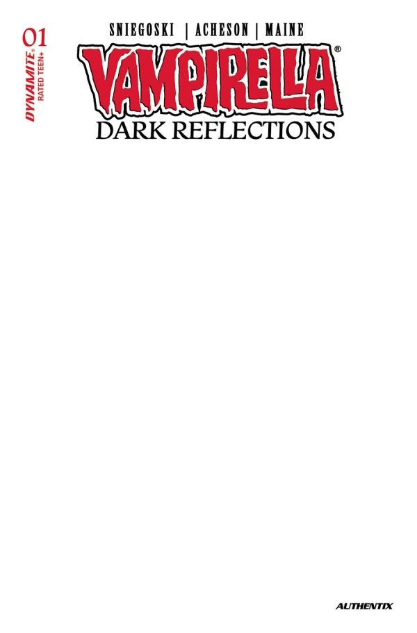 Vampirella: Dark Reflections #1 Cover H Blank Authentix Variant